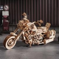 Robotime Rokr 420 PCS Cruiser Motorcicleta Kit de Bloques de Construcción de Madera DIY - details 2