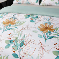 Juego de Fundas de Cama Moderno de Hojas de Eucalipto Poliéster Lavable en Máquina - details 0
