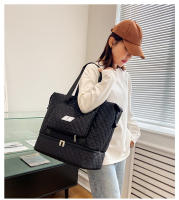 Bolsa deportiva para fitness Separación en seco y húmedo para mujer Ligero de gran capacidad Portátil Bolsa de viaje de corto recorrido Bolsa de equipaje independiente para jaula de zapatos - details 48
