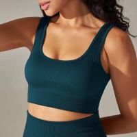 Sujetadores deportivos sin costuras para mujer, ropa interior a prueba de golpes para correr en el gimnasio, top corto, sujetador de yoga transpirable - details 26