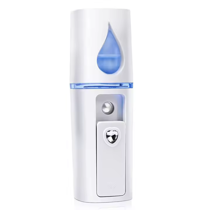 Mini vaporizador Facial portátil, atomización, extensiones de pestañas con espejo blanco - 1