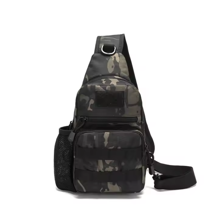 Mochila cruzada de hombro para hombre, bolsa de pecho, soporte para botella de agua, accesorios de viaje - 1