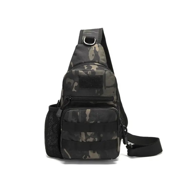 Mochila cruzada de hombro para hombre, bolsa de pecho, soporte para botella de agua, accesorios de viaje - 1