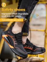 Zapatos De Seguridad Para Hombre Indestructibles Antipinchazos Transpirables Con Punta De Acero Ligeros Botas De Trabajo Con Suela De Goma - details 5