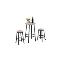 Juego de 2 Taburetes de Bar Altura Ajustable Soporte hasta 136 kg Ideal para Comedor, Cafetería, Bar, Sala o Cocina - details 14