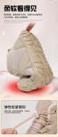 Zapatos de algodón cálidos de terciopelo impermeables antideslizantes zapatos de cinco dedos descalzos de suela gruesa para mujer - details 12