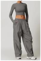 Ropa de Yoga de manga larga de afilado de secado rápido, ajustada, deportiva, ajustada, manga larga, ropa exterior, correr, Fitness, gimnasio, Tops femeninos - details 5
