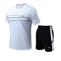 Traje de manga corta de secado rápido para hombre, ropa de fitness deportiva para correr al aire libre, LT9008 - details 4