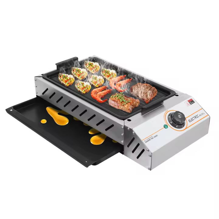 Bandeja eléctrica para hornear, parrilla de barbacoa, estándar europeo - 1