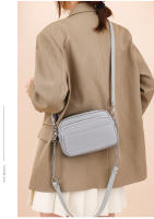 Mini Bolso Cuadrado de Cuero con Doble Correa y Cadena Ajustable - details 0