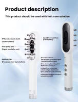 Peineta para el cabello con haz, microcorriente, radiofrecuencia, crecimiento del cabello - details 5