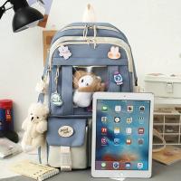 Mochila escolar Kawaii para niños y niñas, bolsa para ordenador portátil, para estudiantes, 5 piezas, 2023 - details 8