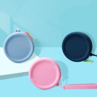 Bolsa de auriculares de regalo Simple con cremallera para mujer, bolsa de almacenamiento de auriculares, estuche para auriculares, Mini billetera de silicona, monedero - details 1