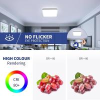 Lámpara de Techo LED de 32W, Luz de Techo Delgada Cuadrada Blanca de 220V, 6500K, 2 Piezas - details 0