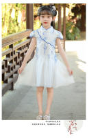 Hanfu para niñas, novedad de verano, falda de princesa nacional, vestido Cheongsam de estilo antiguo de hadas para niños - details 8