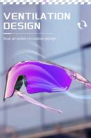Kapvoe-gafas de sol fotocromáticas para ciclismo, lentes de color azul y morado, UV400, para hombre - details 7
