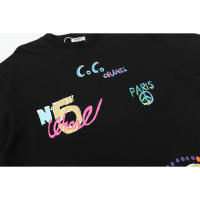Camisetas Casuales de Verano para Hombres Algodón Puro, Cuello Redondo, Mangas Cortas, Novedad con Estampados de Logotipo - details 2