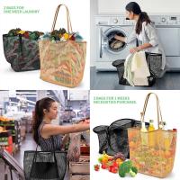 Bolso de hombro para mujer con bolsa de playa de malla, bolsa de almacenamiento portátil para ropa de lavado y natación para mujer - details 5