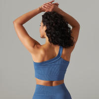 Hamidou-Sujetador deportivo Sexy para mujer, sostén de Yoga para Fitness, espalda hermosa, sujetador para correr a prueba de golpes, chaleco de hombros inclinados, Tops de entrenamiento para gimnasio - details 1