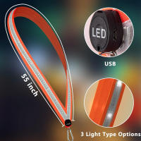 Cinturón LED de Visibilidad Alta Luz Reflectante para Actividades Nocturnas como Correr, Pedalear, Senderismo Material de Nylon y Poliamida - details 1