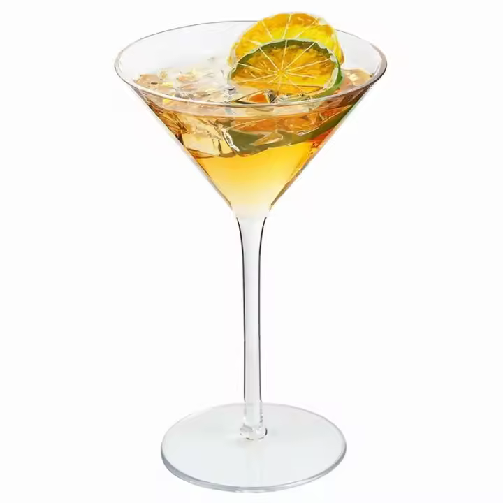 Juego de Copas de Martini de Plástico Tritan Duradero Estilo Rompe-Resistente para Fiestas, Acampadas, Bares y Bodas - 1