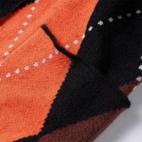 Cárdigan de punto Mohair de Color contrastante para mujer, suéteres informales sueltos de manga larga, prendas de punto nuevas a la moda para Otoño e Invierno 2024 - details 4