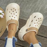 Sandalias tipo zuecos con plataforma gruesa para mujer, zapatos de playa con suela suave y gruesa para jardín, zapatillas antideslizantes con cuña de Eva, verano 2024 - details 5