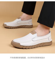 Nuevos zapatos casuales de cabeza redonda para hombres de cuero para hombres, mocasines, zapatos para hombres - details 25