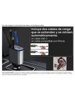 Cargador de Coche Retráctil Ultra Rápido 120W Turbo Charging Alumar, 4 Puertos de Carga Rápida con Cables Retráctiles de 80CM, Compatible con iPhone, Xiaomi, Samsung, Google, Huawei y Tablet. - details 2