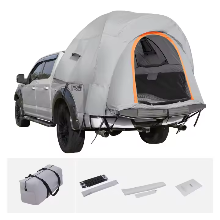 SucceBuy SUV Tienda de campaña, 8'-8' Accesorio para Tienda de campaña con Capa de Lluvia y Bolsa de Transporte, Impermeable PU2000mm Doble Capa, Acomoda 6-8 Personas, Tienda Trasera para Van Hatch Tailgate - 1