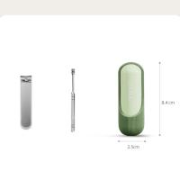Mini cortaúñas de dos piezas, cortaúñas, juego de selección de orejas, cortaúñas de acero de alta calidad, herramienta de pedicura portátil - details 10