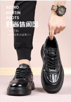 Nueva plataforma de cuero papá zapatos de los hombres súper calientes zapatos de moda de los hombres de la primera capa de cuero de vaca zapatos deportivos y de ocio - details 3