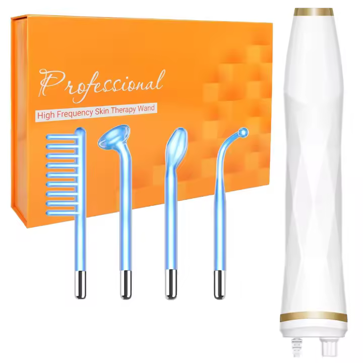 Máquina facial de alta frecuencia: máquina portátil de varita para la piel facial de alta frecuencia con 4 tubos diferentes - 1