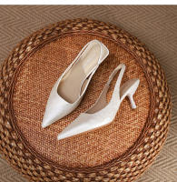 Sandalias de aguja nuevas, sencillas y versátiles, con estampado de leopardo y espalda puntiaguda. - details 35