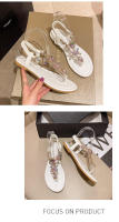 Sandalias de mujer de gran tamaño con diamantes de imitación nuevas de verano - details 9