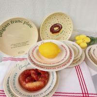 Celebridad de Internet plato de cerámica de alto valor estilo coreano ins plato de postre de crema retro plato de desayuno plato de pasta occidental - details 0