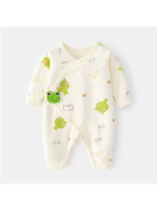 Rompe de Algodón para Bebé Recién Nacido Ropa Infantil de Estilo Casual para Primavera Otoño - 1