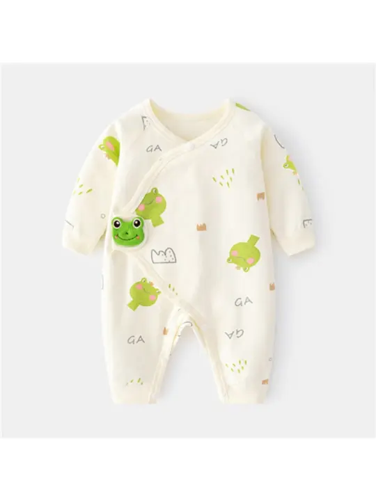 Rompe de Algodón para Bebé Recién Nacido Ropa Infantil de Estilo Casual para Primavera Otoño - 1