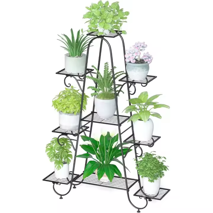 Soporte de Metal para Macetas Decorativo para Exteriores y Interiores Tamaño 92,7x24,7x128,6cm - 1