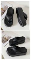 Chanclas de plataforma EVA para mujer, Sandalias de tacón cómodas, informales, para la playa, novedad de verano, 2023 - details 7
