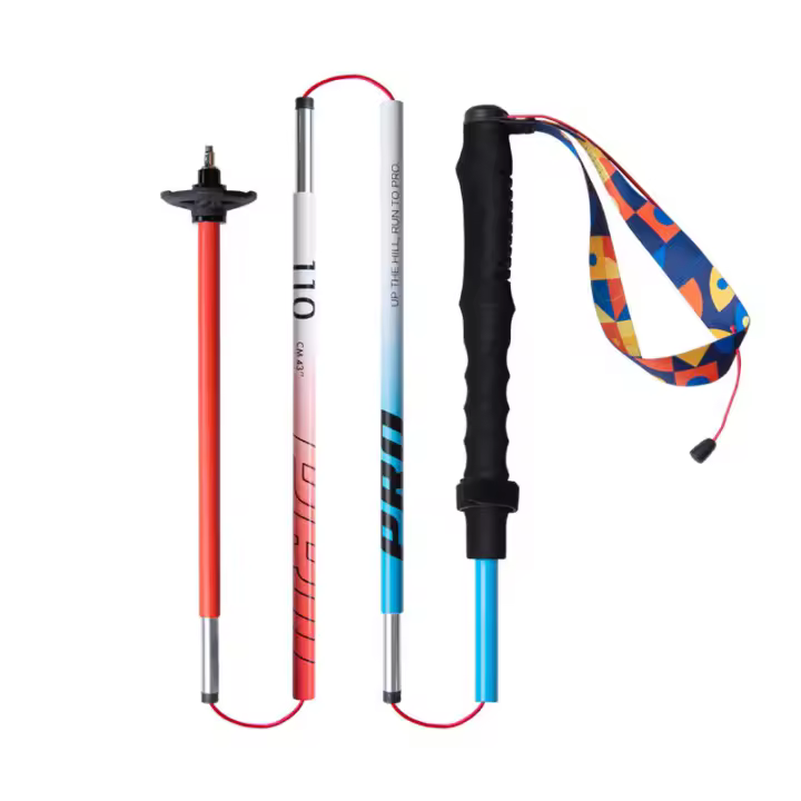 Barra de Marcha AONIJIE E4207 Unisex de Aleación de Aluminio para Exteriores 4 Secciones Duradera Moda en Azul y Rojo para Correr 110cm 120cm - 1