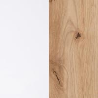 Centro Doble Altura, Mesita Salon, Auxiliar, Molo Iris, Acabado en Color Blanco Artik y Roble Nodi, 108 cm (Largo) x 50 cm (Ancho) x 43 cm (Alto) - details 6