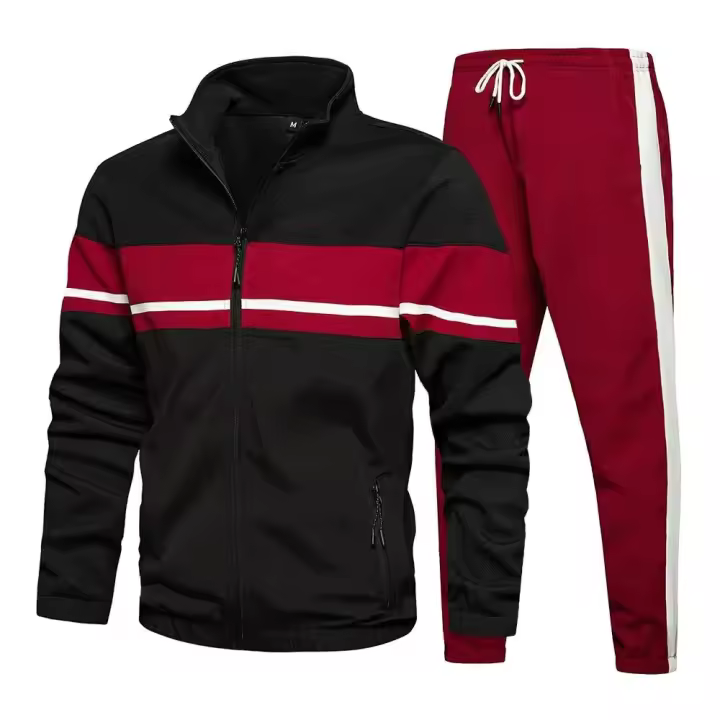 Conjunto de ropa deportiva informal para hombre, sudadera, pantalones, tallas europeas - 1