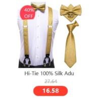 Chaleco de seda sólida para hombre, corbata de color champán, rosa, azul, verde, morado y rojo, gemelos de pañuelo, clips formales para boda y negocios - details 82