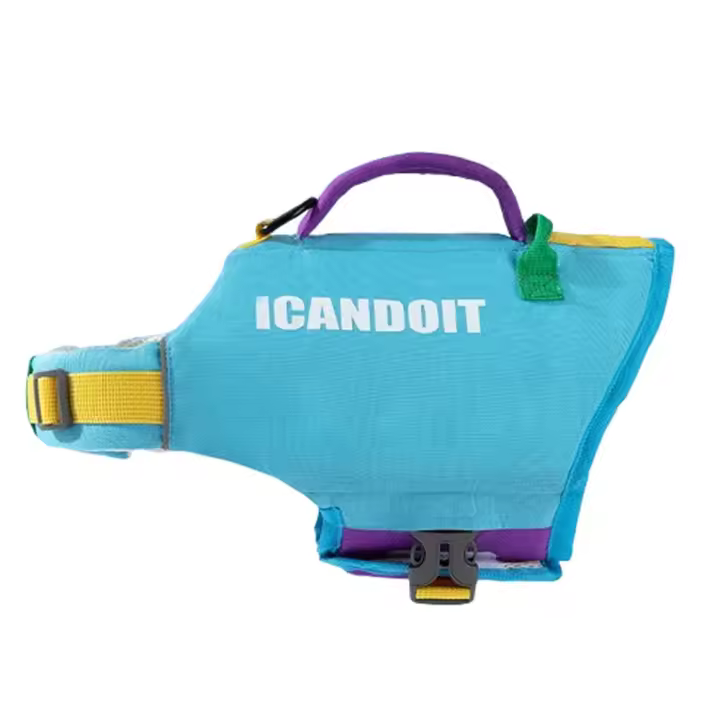 Chaleco salvavidas ajustable para natación de mascotas, chaleco de seguridad de poliéster con superflotabilidad, ropa reflectante para salvar vidas para perros - 1