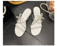 Sandalias de tacón alto con Cabeza redonda, diamante, arco nuevas, estilo, pequeño, tamaño grande, grueso, 41-43 - details 24
