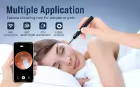 Limpiador de oídos con cámara 1080P, otoscopio con luz, Kit con 6 púas para iPhone, iPad, teléfonos Android - details 0