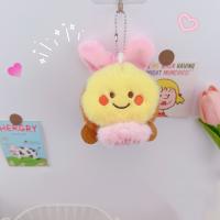 Lindo llavero de abeja de dibujos animados Kawaii llavero de dibujos animados bolsa de felpa adornos colgantes suave creativo muñeca con cordón regalos de cumpleaños - details 10