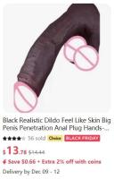 Leten Realista Pareja de Placer con Deslizamiento de Piel Gran Penetración Anal y Vaginal - details 14