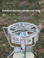 Estufa de Camping Mini a Prueba de Viento Anillo de Acero Inoxidable para Picnics al Aire Libre - details 0